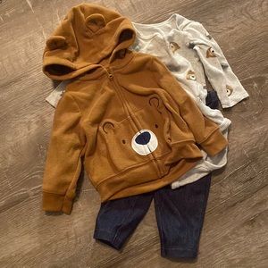 6 month, 3-piece outfit, Just One You made by Carter’s